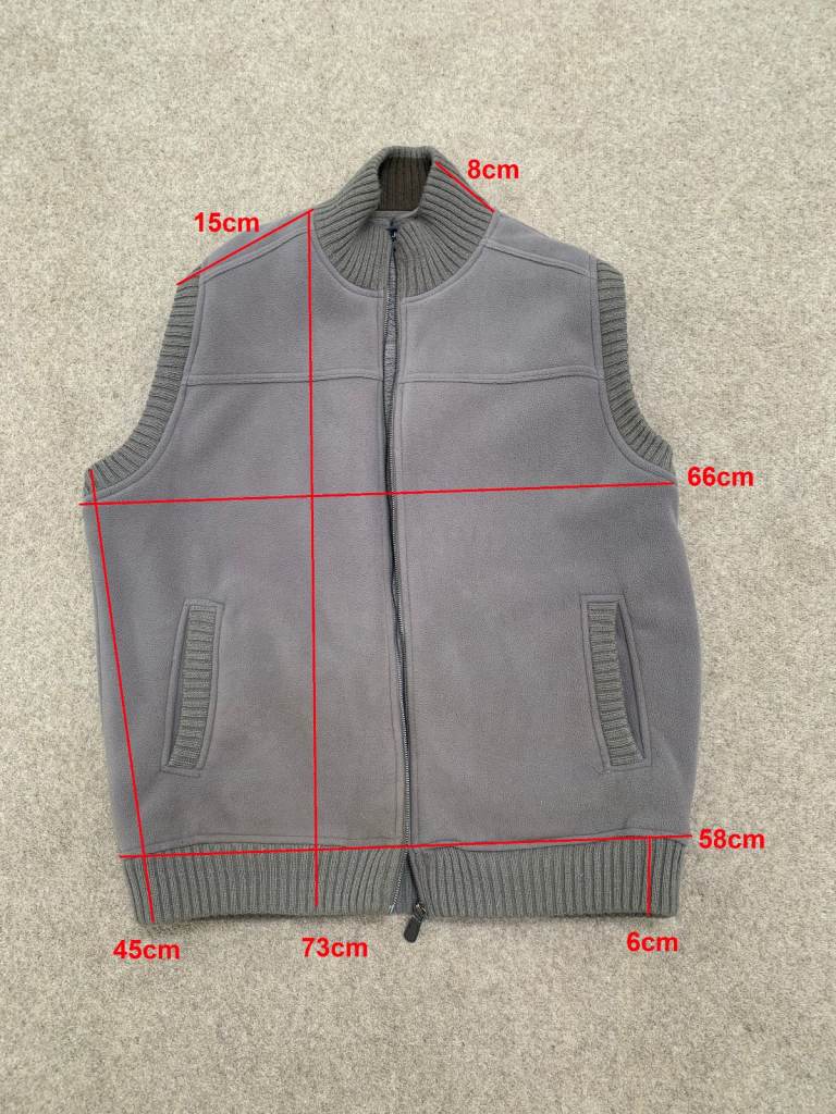 JAMES PRINGLE EWM Fleece Men's Gilet, Bodywarmer, Beige Colour, Size L