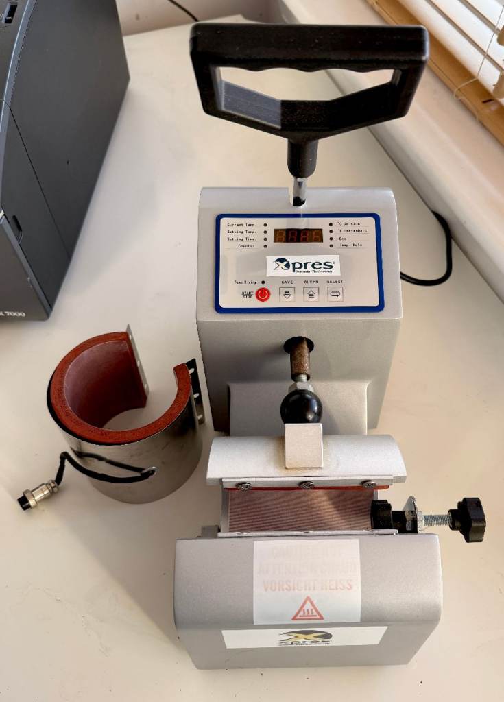 Adkins STUDIO Mug Press + Porcelain Mug Element + Sublimation Blanks