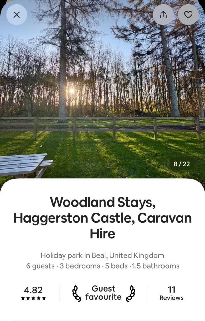 3 Bed Static Caravan | Haven Haggerston Castle | Woodland View | Free WiFi