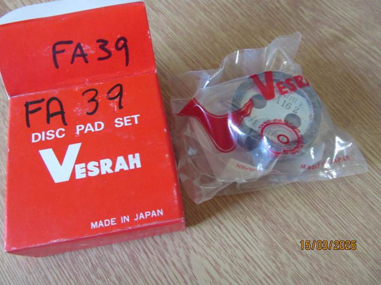 NOS motorcycle disc brake pads for vintage Kawasaki & Suzuki models