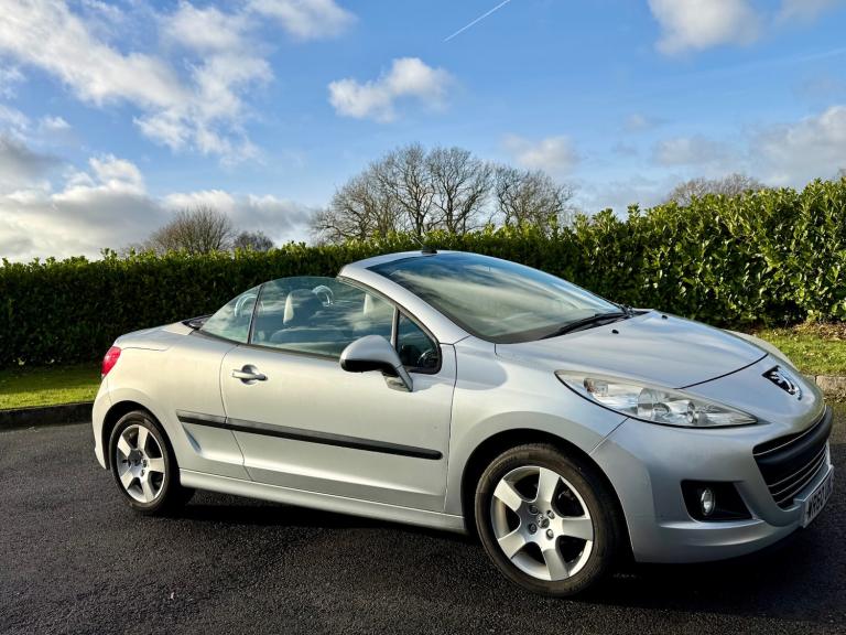 2010/60 PEUGEOT 207CC 1.6 VTi SPORT 2DR CONVERTIBLE 207 CC SILVER LOW MILEAGE