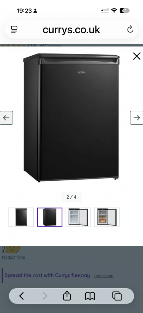 Logik Undercounter Freezer