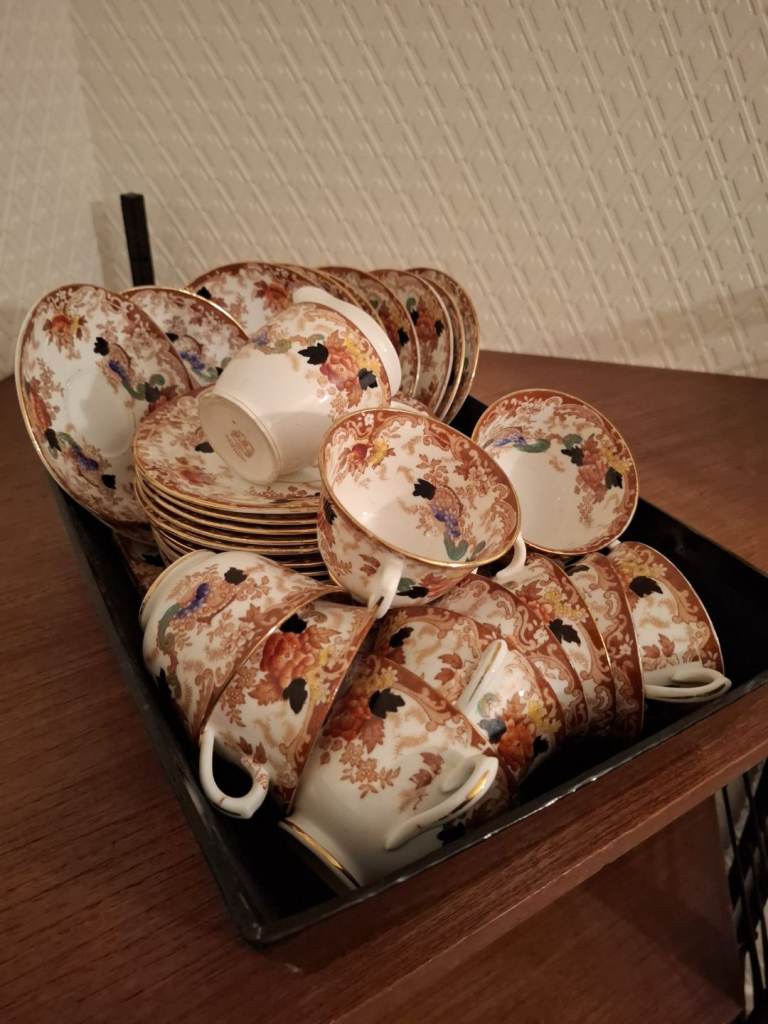 Longton bone china doric tea set