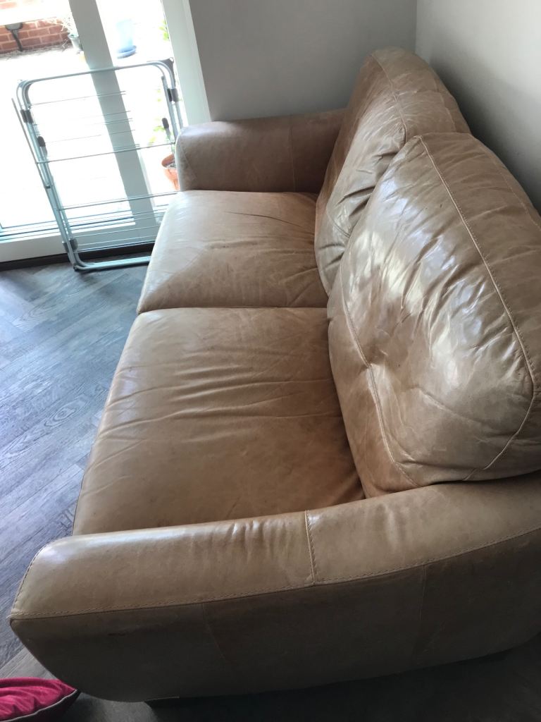Free Italian leather sofa - furniture village