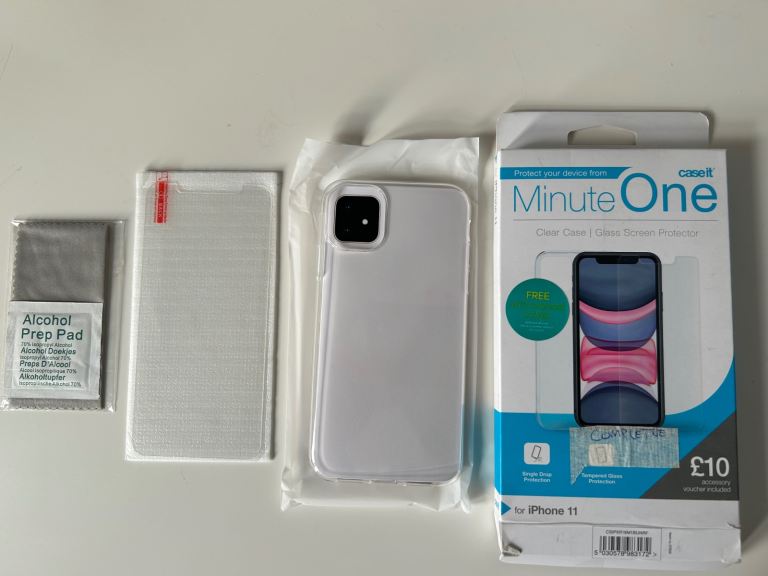iPhone 11 Clear Case and Screen Protector