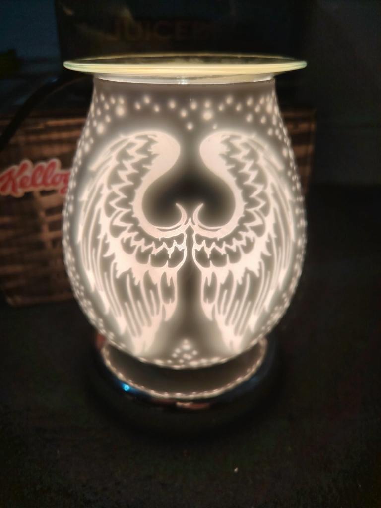 Kizma Electric Wax Melt Warmer 16cm - Angel Wings Design