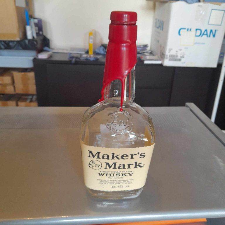 Empty Maker's Mark Bottle