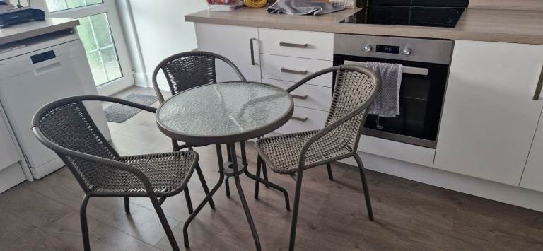 Garden table and chairs