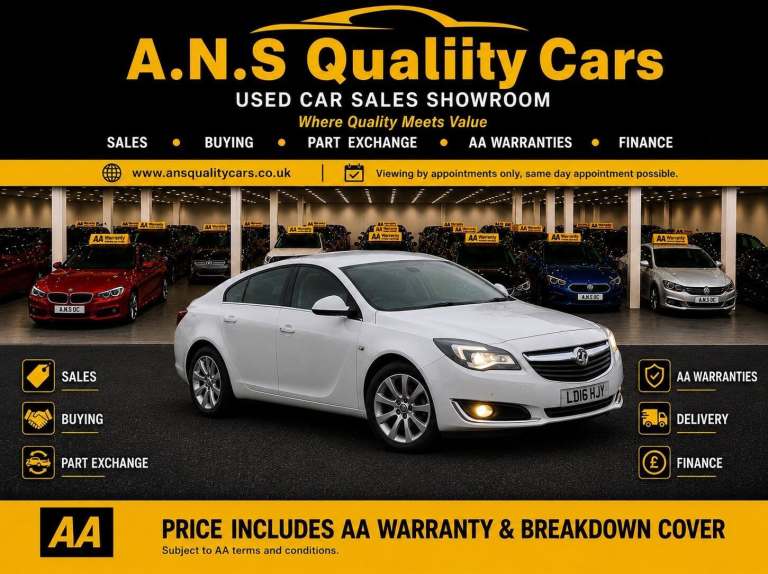 2016 Vauxhall Insignia 1.4i Turbo Tech Line Euro 6 (s/s) 5dr HATCHBACK Petrol Manual