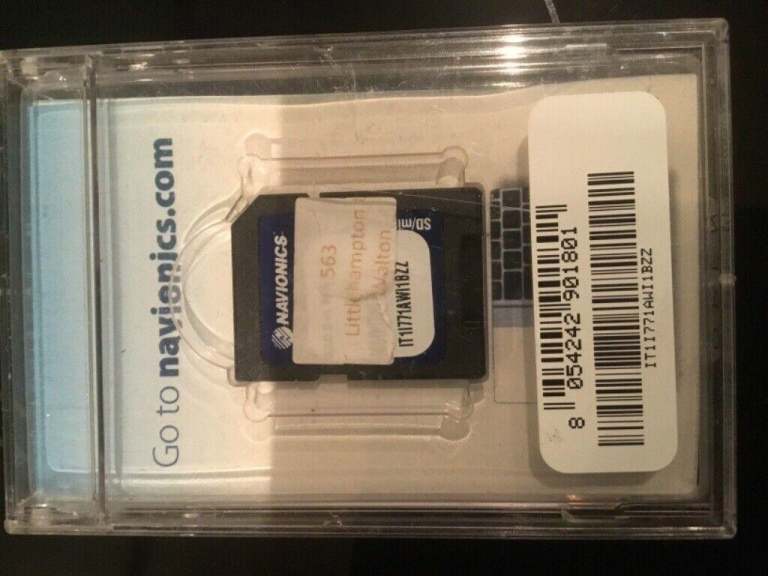 navionics SD card no 563 Littlehampton to Walton area