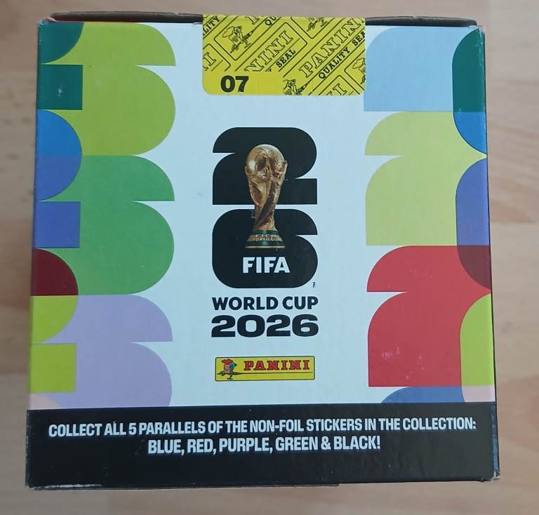 Panini FIFA World Cup 2026 Sticker Box – 50 Packs New