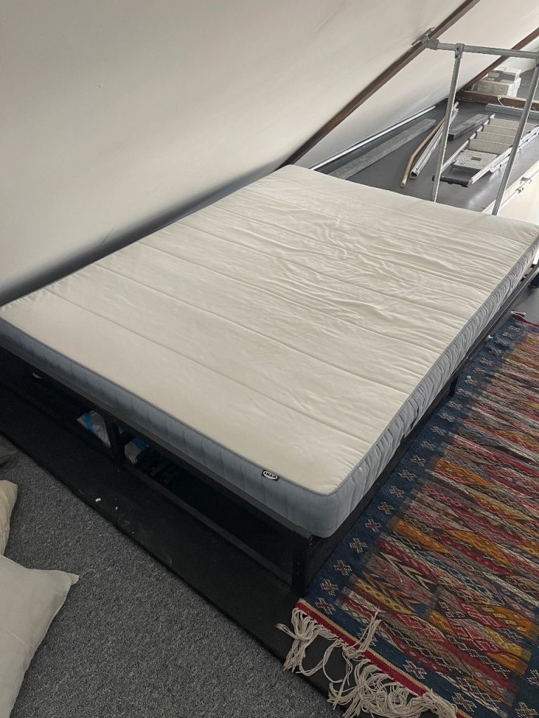 King Bed Frame and IKEA mattress 
