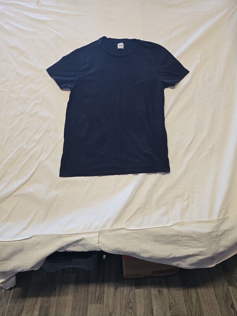 ASOS Men's Navy Blue Essential Crew Neck T-Shirt ukm WW1140