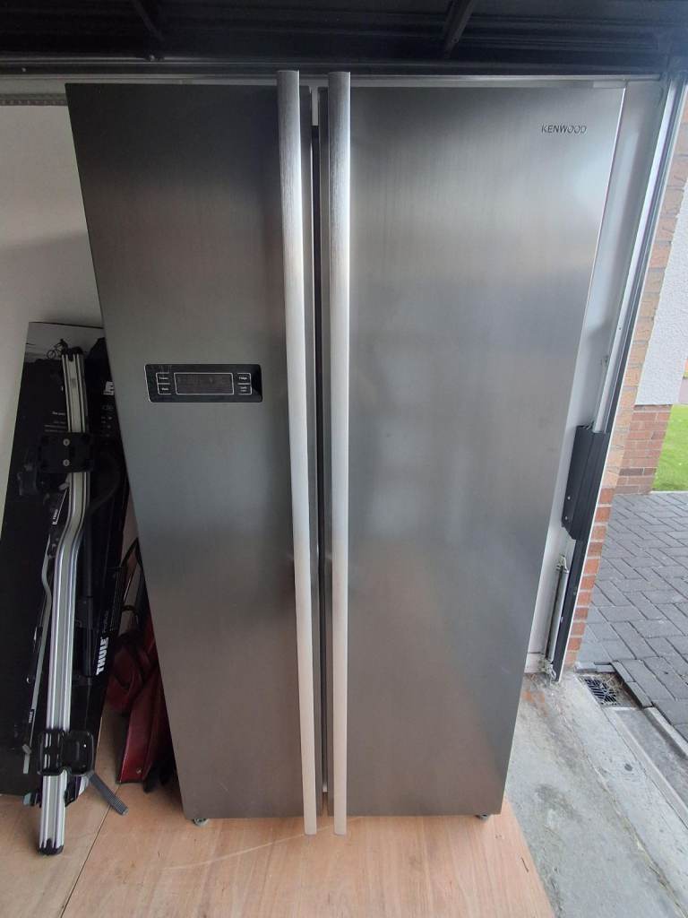 Kenwood American Style Fridge Freezer - Silver, Excellent Condition