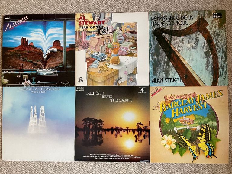 Record Collection  (LPs, albums, vinyl) including Genesis, Kate Bush, Peter Gabriel, Pink Floyd, Yes