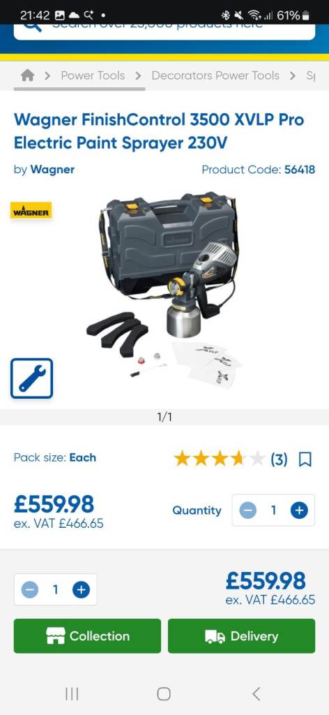 Wagner 3500 XVLP Paint Sprayer