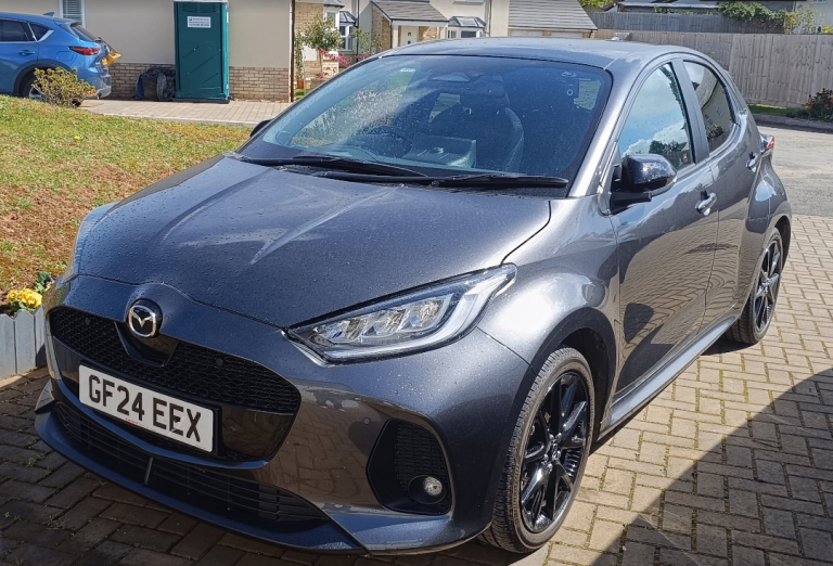 Mazda 2 Hybrid Homura Plus (Top specification) Glass Panoramic roof.