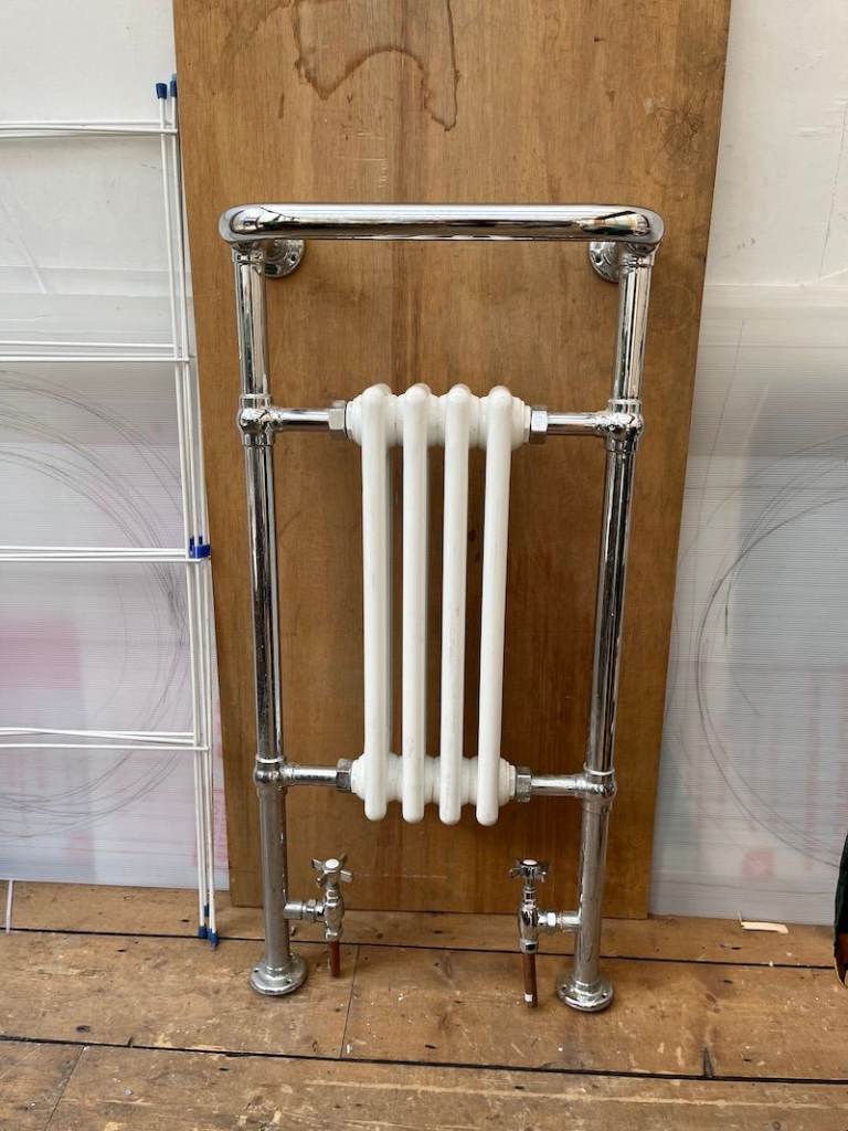 Good condition just needs polishing up. Victorian style towel rail.