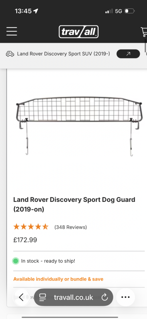 Dog guard and boot divider 