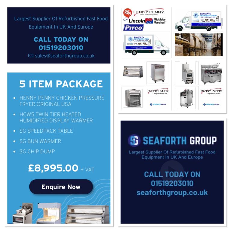 Henny Penny Fried Chicken shop Equipment Package deals FREE UK Delivery 