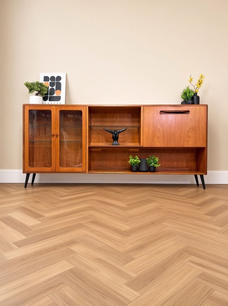 Mid Century G Plan Fresco Display Sideboard 