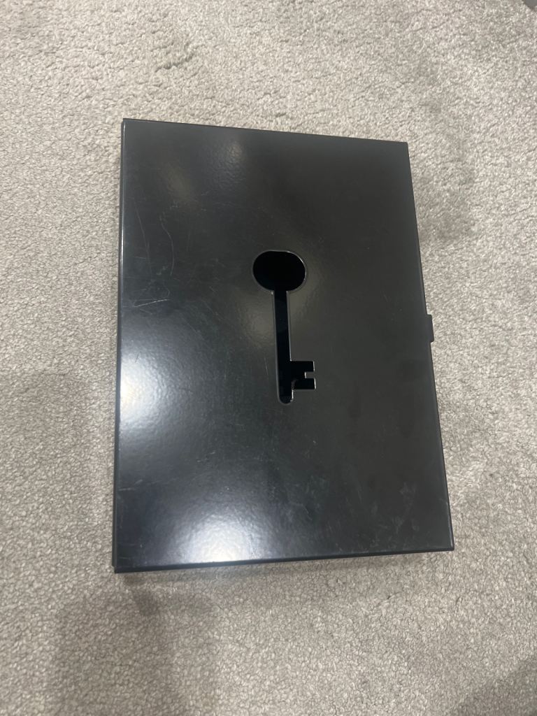 Black Metal Key Box