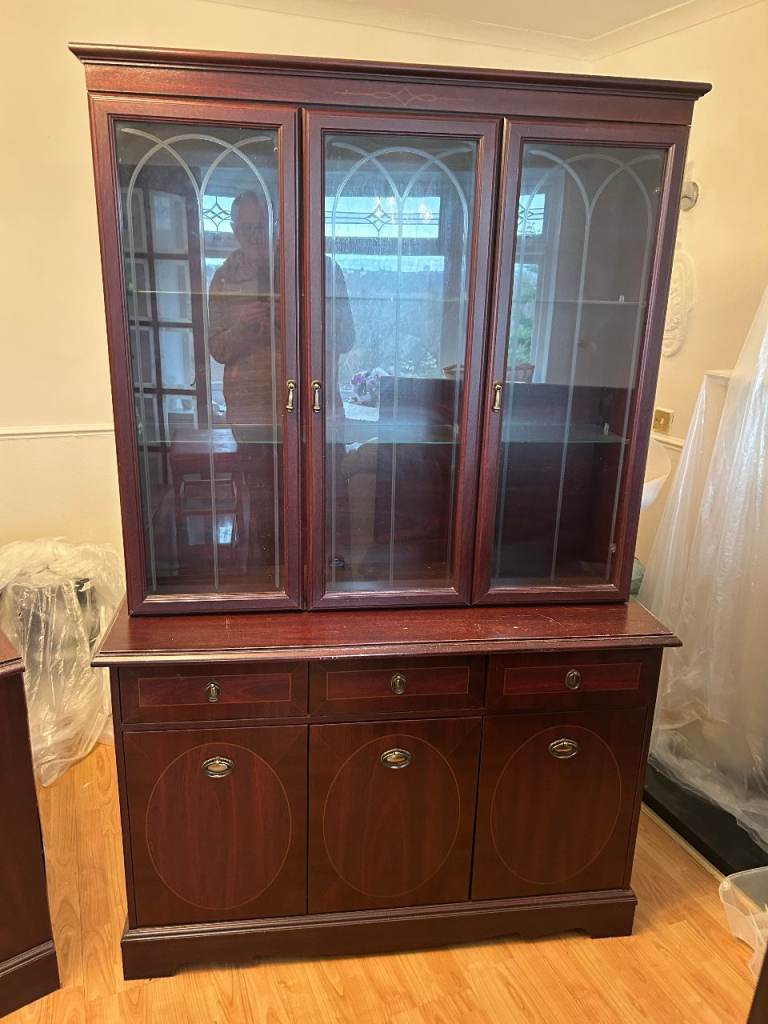 Living Room Glass Fronted Dresser Unit