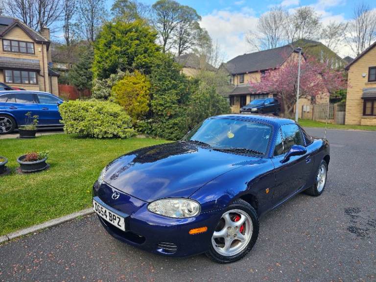 ★MAZDA MX-5 1.8vvt ★63K! STUNNING EXAMPLE! HARDTOP+SOFTOP! RARE MX5 IN STRATO BLUE COLOUR 