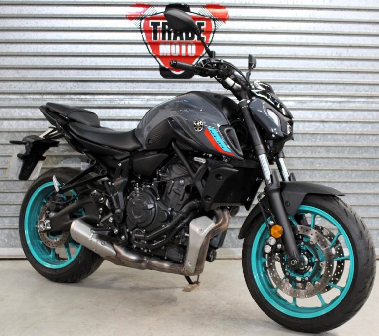 2022 22 YAMAHA MT07 MT-07 ABS 700 TRADE SALE 9K NEW MOT GREY TEAL NEW MOT CAT N
