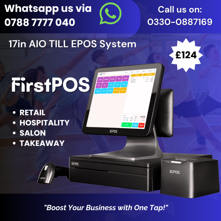 image for  15 Inch Touchscreen EPOS POS Cash Register Till System for Retail, Hospitality, Takeaway and Salon