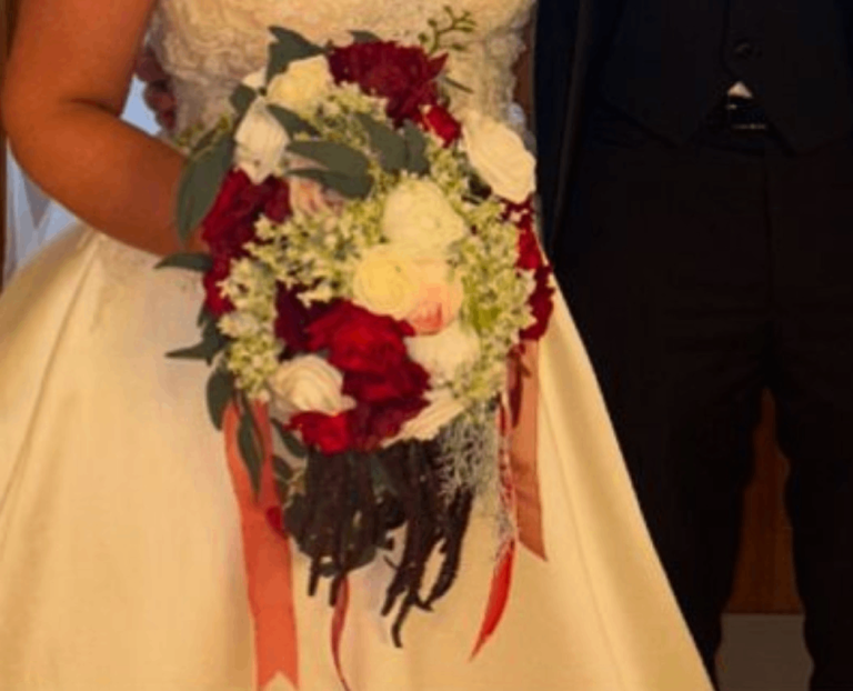 Artificial flowers and shawls 