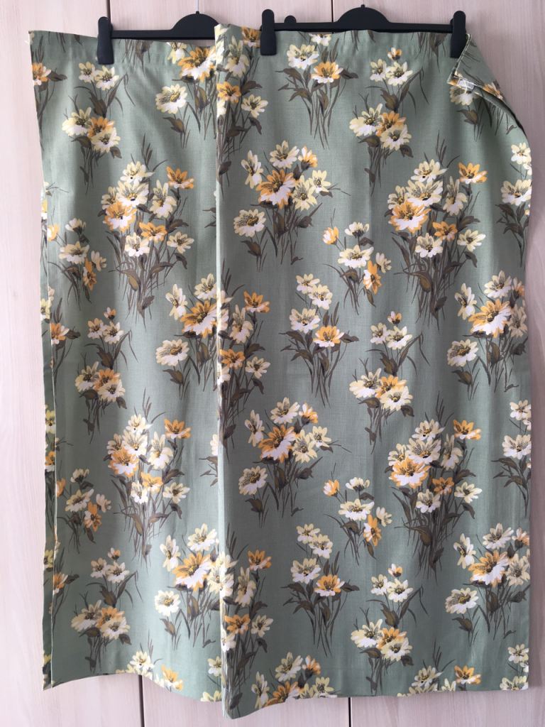Unlined curtains - 43 inch drop