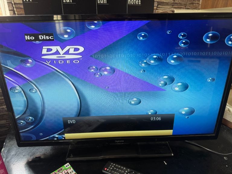 Good Condition TV with Built-in DVD Player