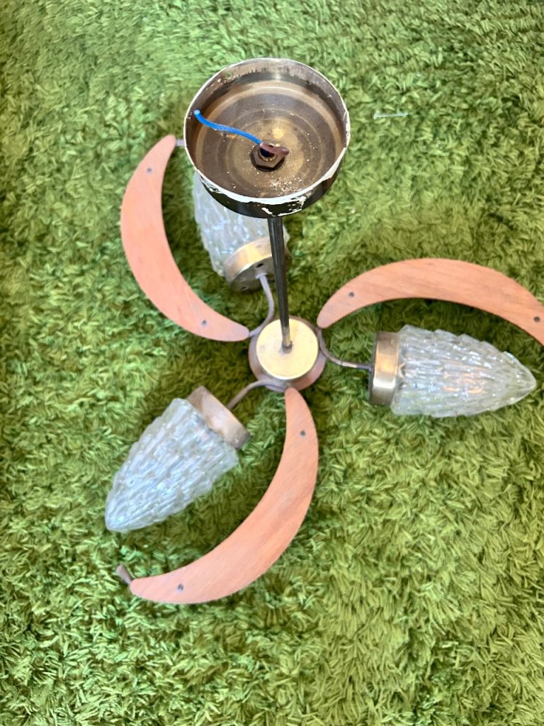 Two retro ceiling lights 