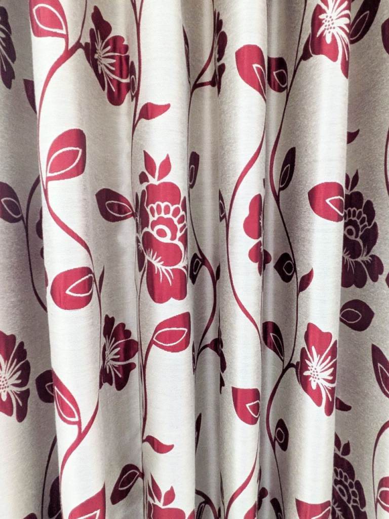 Sateen Curtains, Professionally made, complete with blackout lining and weighted hems