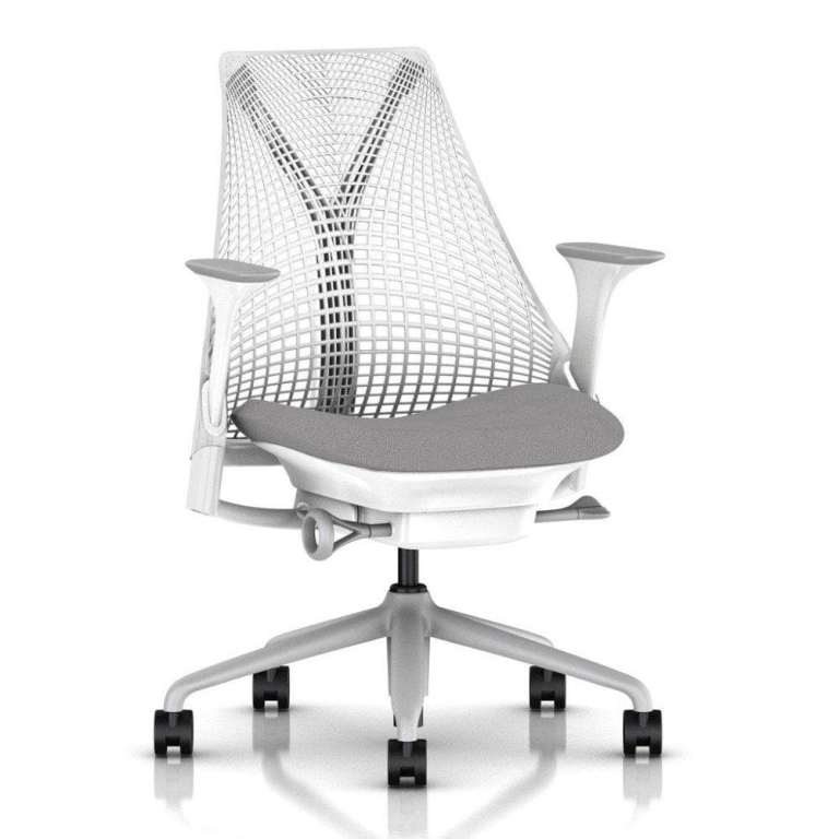 HERMAN MILLER SAYL TASK CHAIR - WHITE EXCELLENT CONDITION - GRADE A++ 