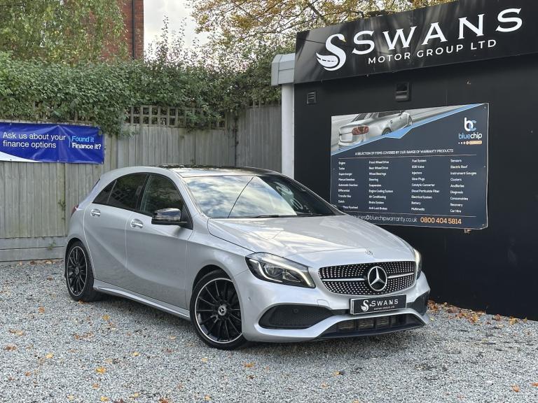 2017 Mercedes Benz A200D 2.1 AMG Line Diesel Auto 5 Door Hatchback Silver
