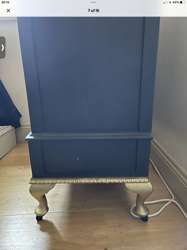 Chest Of Drawers Theme: “Serene Thoughts”  Upcycled Hand Painted