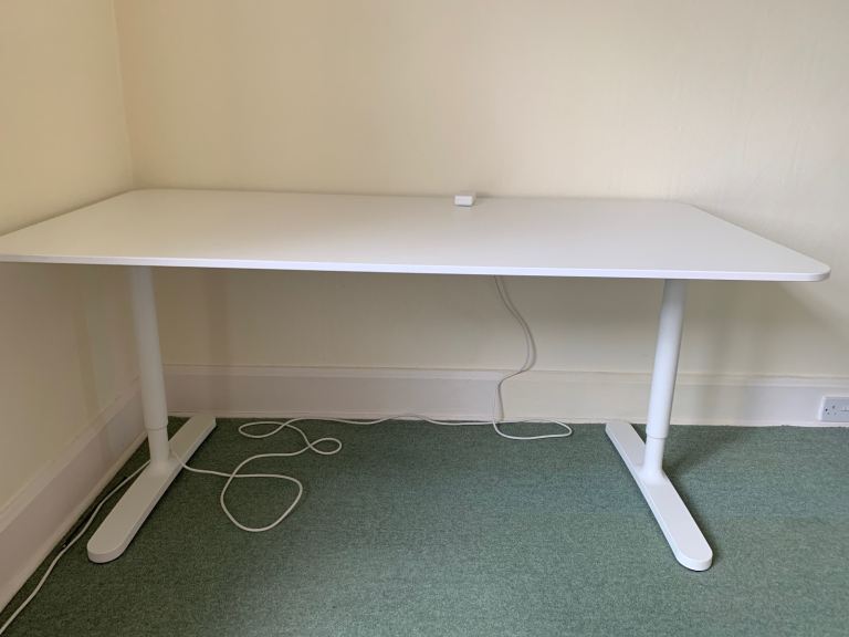 White Ikea Bekant Desk. 160cm x 80cm
