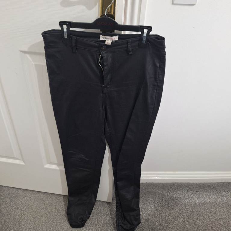 Wonans size 12 leather look trousers 