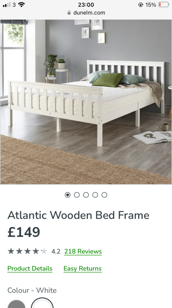 Brand new King Size wooden bed frame never opened