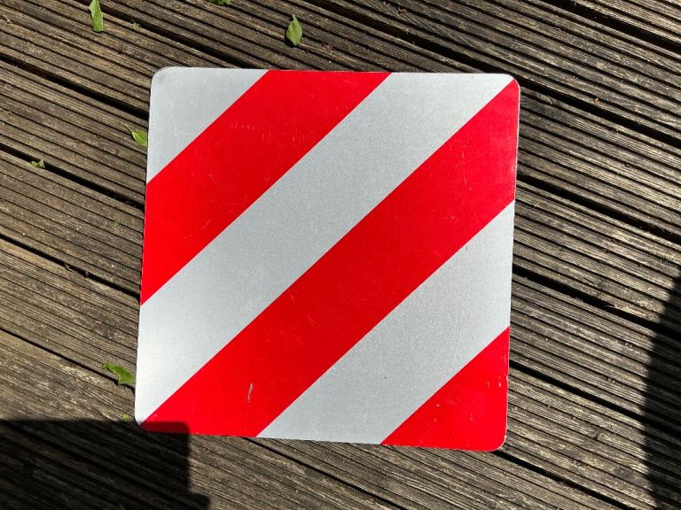 Rear warning sign Safety Reflector for motorhome/caravan