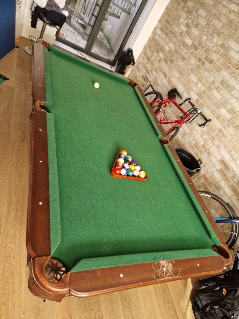 *open to offers* 3/4 snooker table, cues, balls and rack!