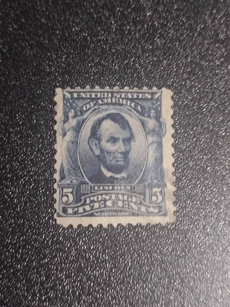 U.S. 5 Cents Abraham Lincoln Stamp – Series of 1902