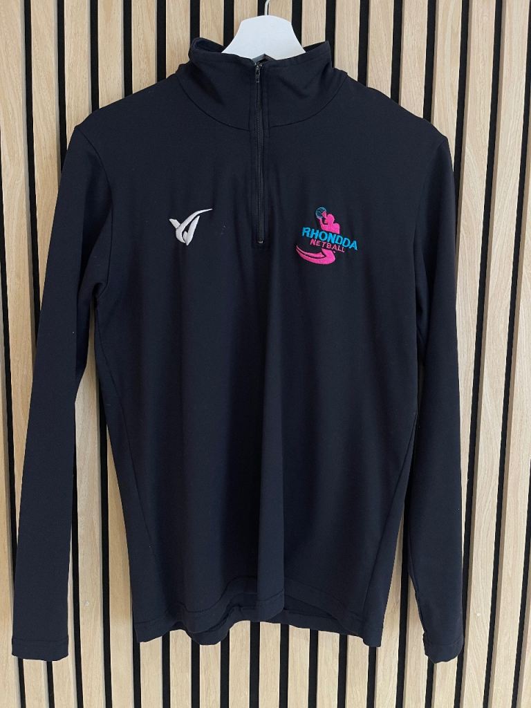 Rhondda netball 1/4 zip top and t shirt 
