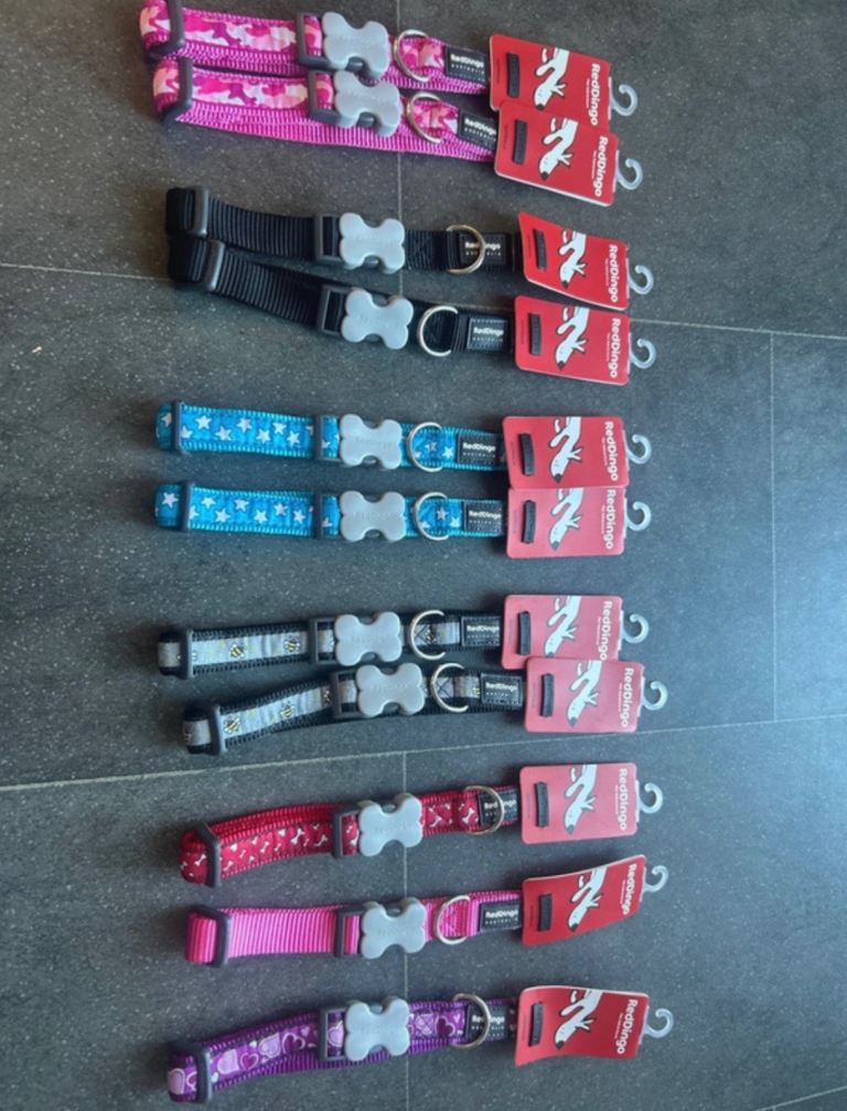 X11 20mm dog collars red dingo 