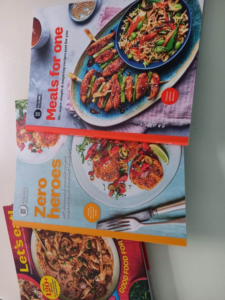 Weight Watchers Cookbooks - Meals for One, Zero Heroes, Let's Eat