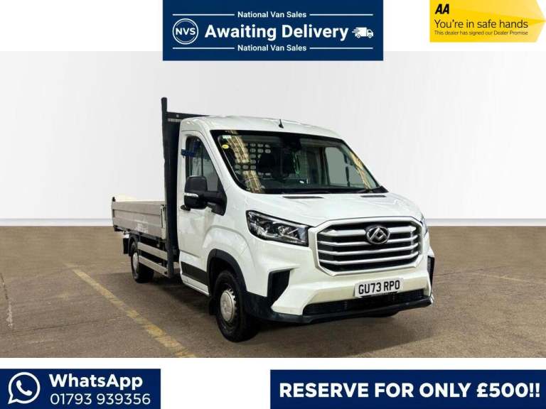 2023 Maxus Deliver 9 RWD 2.0 D20 150 LWB Tipper CHASSIS CAB Diesel Manual