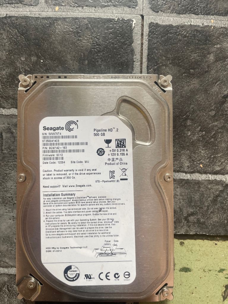 Seagate Pipeline HD 500GB SATA III Internal Hard Drive