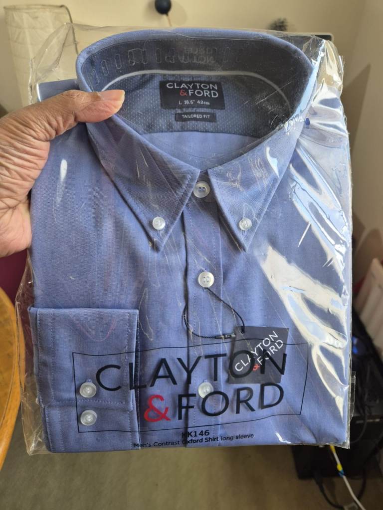 Formal shirts on CLEARANCE. Individually packed quality shirts. MRP £25 Clearance price £5 each.